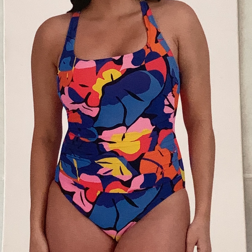 Nautica Tropical NWOT Print one piece swim/bathing suit